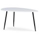 Modern Coffee Table in Matt White with Black Metal Legs. AF-3012