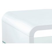 Ahg-610 Dohányzóasztal Magasfényű Fehér Színben 90x60x40 cm
