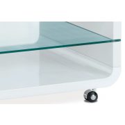 Ahg-611 Modern Dohányzóasztal Magasfényű Fehér Színben 90x60x40 cm.
