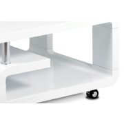 Ahg-617 Magasfényű Fehér Dohányzóasztal 70x70x43 cm.