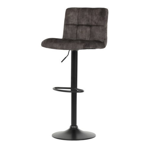 Velvet Upholstered Telescopic Bar Stool Brown AUB-827