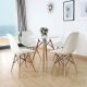 Modern, Scandinavian Dining Set. Bari 70 Or 90 Cm Dining Table 4 Db. Milano Upholstered Dining Chair Bari - Milano 4 