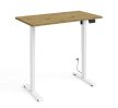 BIMotion iroda/gamer asztal, elektromosan állítható magasság, okos kontroller, artisan tölgy színben, fehér lábakkal 120x65