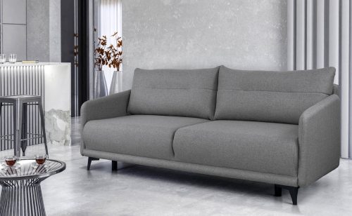 SOFA 210CM, GREY, 2 SEATER, WITH PULL OUT BED, LAROSA RINO88