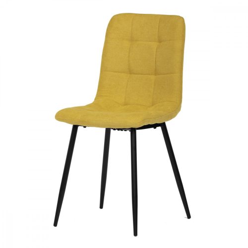 Modern Dining Chair Yellow Fabric with Upholstery CT-281 