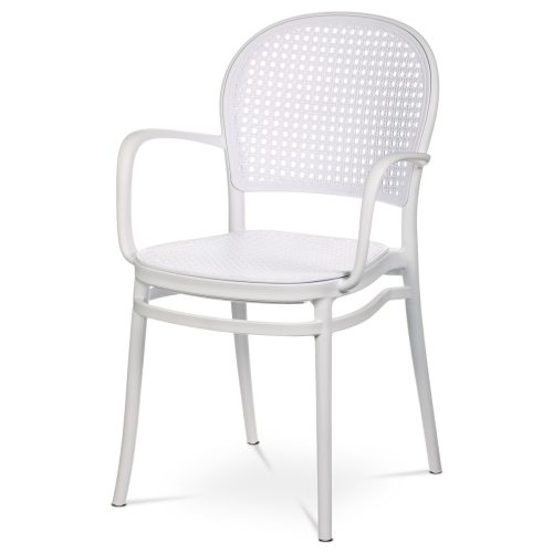 Plastic folding dining chair in white. CT-746