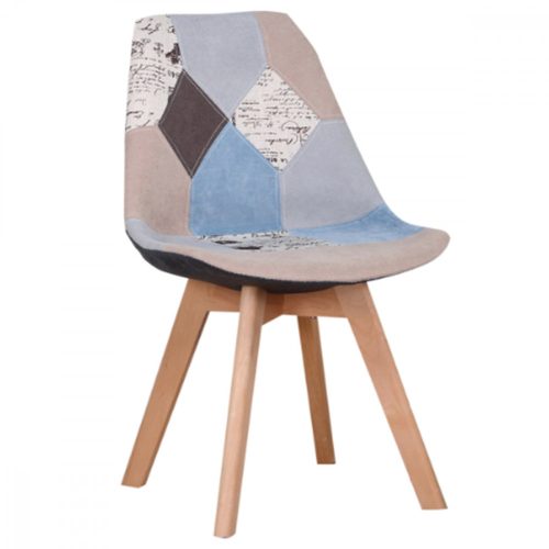 Modern Dining Chair in Patchwork Colour CT-764 