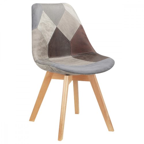 Modern Dining Chair in Patchwork Colour CT-765