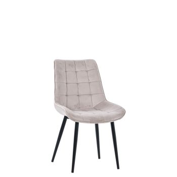 Modern Velvet Dining Chair in Truffle Colour Firenze DC-2051