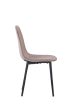 Modern étkezőszék barna színben, bársony kárpittal DC-4469