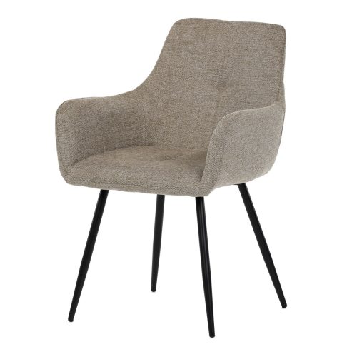 Modern Checkered Dining Chair in Truffle Fabric with Upholstery. DCH-226