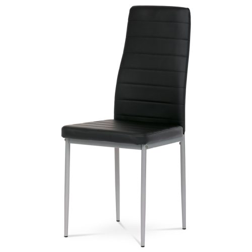 Black leatherette dining chair DCL-377