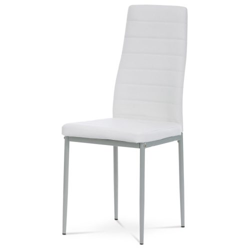 White leatherette dining chair DCL-377