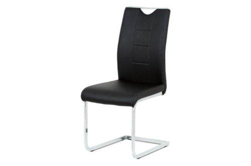 Modern Sled Stand Dining Chair Black Color Dcl-411 