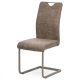 Modern Sledback Dining Chair Vintage gri efect de piele tapițerie Dcl-412 