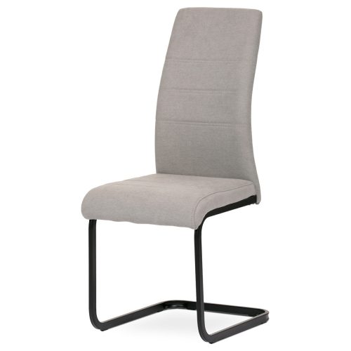 Sledge Dining Chair Beige Fabric Upholstery DCL-414