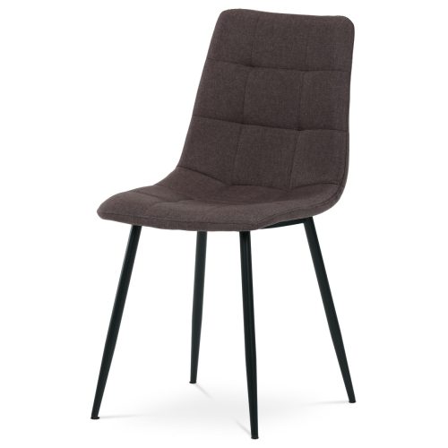 Dark brown fabric dining chair DCL-974