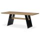 Solid Oak Dining Table with Bevelled Edge. 200x100 cm. DS-M200