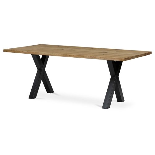 Solid Oak Dining Table. Size: 200x100x75 cm. DS-X200