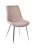 Elegantná jedálenská stolička v latte farbe s čalúnením z ekokože
