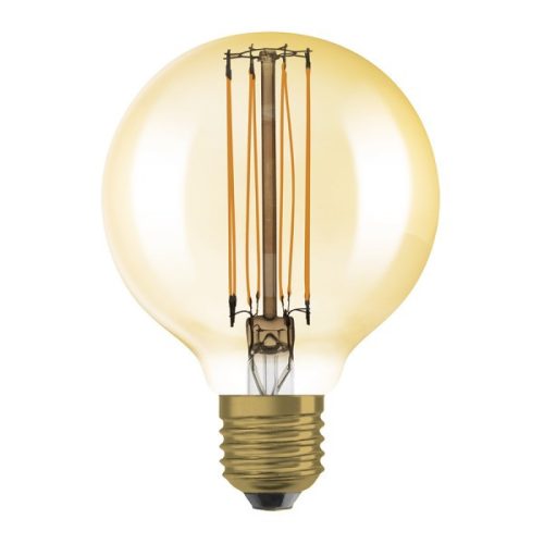 OSRAM Globe 80   borostyán 230V E27 LED EQ60  2200K