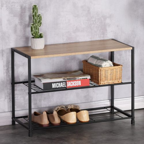 Shoe rack shelf in Sonoma Oak colour GD-413 