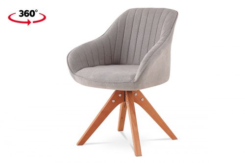 Modern dining and office swivel chair in latte colour with swivel seat HC-770