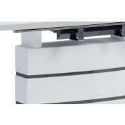 Ht-410 Modern Bővíthető Étkezőasztal Magasfényű Fehér Színben 140+40x80 cm
