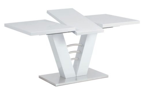 Modern Étkezőasztal 120+40x80 cm. Fehér Színben Ht-510 