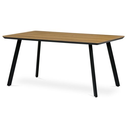 Extendable Dining Table with Ash-Oak Pattern 160x90x76 cm. HT-532