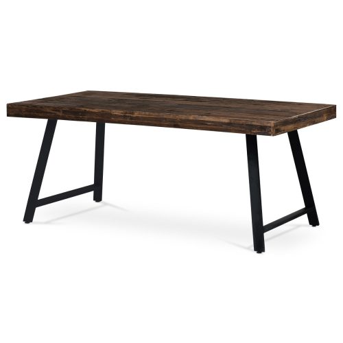 Modern Dining Table in Dark Ebony. Size: 180x90x76 cm.