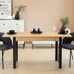 NEO Étkezőasztal Tölgy/Fekete Színben 120 cm