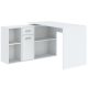 Desk CARROLL 120 cm white 1 door 1 drawer