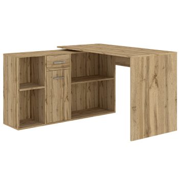 Corner desk CARROLL 121 cm wotan oak