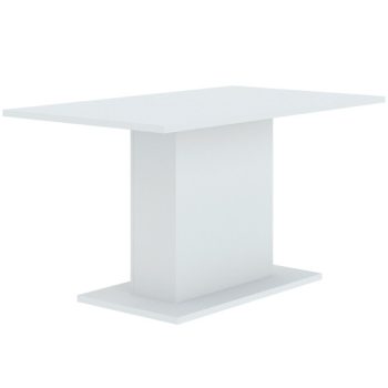 Modern Étkezőasztal Fehér Színben. THEO 138x80 cm.