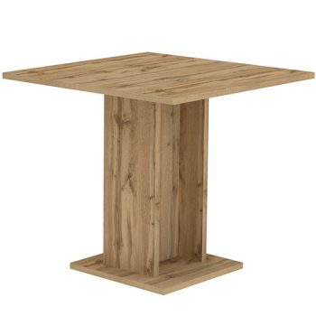   Modern Étkező/Bisztro Asztal Tölgy Színben. SORRENTO 80x80 cm.