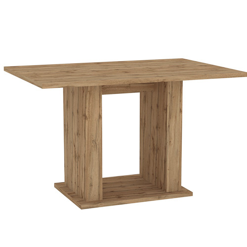 Modern Étkezőasztal Wotan Tölgy Színben. LOWA SMALL 120 cm.