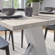 TORRE Étkezőasztal Fehér/Márvány Színben 138 cm