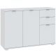 Metal chest of drawers 80x40x90 cm in white color - AUS-E1113 WT