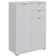 Chest of drawers 45x30x92 cm in white color - AUK-E1031 WT