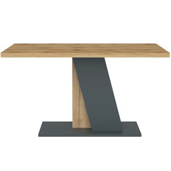 BRISTOL Étkezőasztal Tölgy/Fekete Színben 138 cm