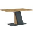 BRISTOL Étkezőasztal Tölgy/Fekete Színben 138 cm