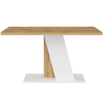 BRISTOL Étkezőasztal Tölgy/Fehér Színben 138 cm