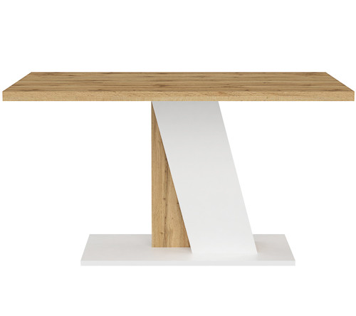 BRISTOL Étkezőasztal Tölgy/Fehér Színben 138 cm