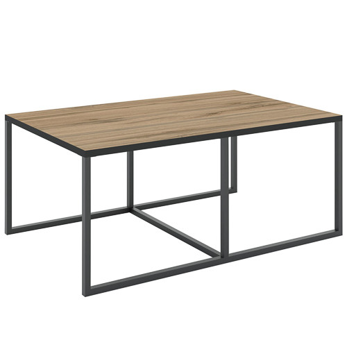 Coffee table BARBOSSA 102 cm oak and black