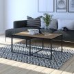 Coffee table BARBOSSA 102 cm oak and black