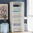 Shelf cabinet 70 cm in white color 2 doors - Klara