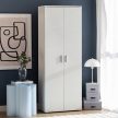 Shelf cabinet 70 cm in white color 2 doors - Klara