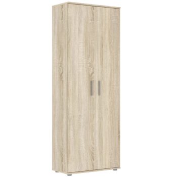 2-door shelf cabinet in sonoma oak finish - Klara