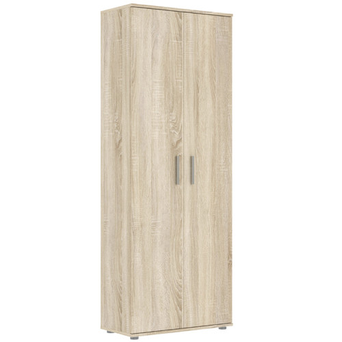 2-door shelf cabinet in sonoma oak finish - Klara